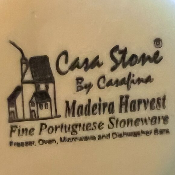 Set of 3 Vtg Casafina MADEIRA HARVEST Embossed Fruit  Stoneware Mugs ~ PORTUGAL - Picture 13 of 13